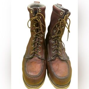 Thorogood 804-4308 Men's 8" Leather Moc Toe Steel Safety‎ Work Boots 11.5D B9